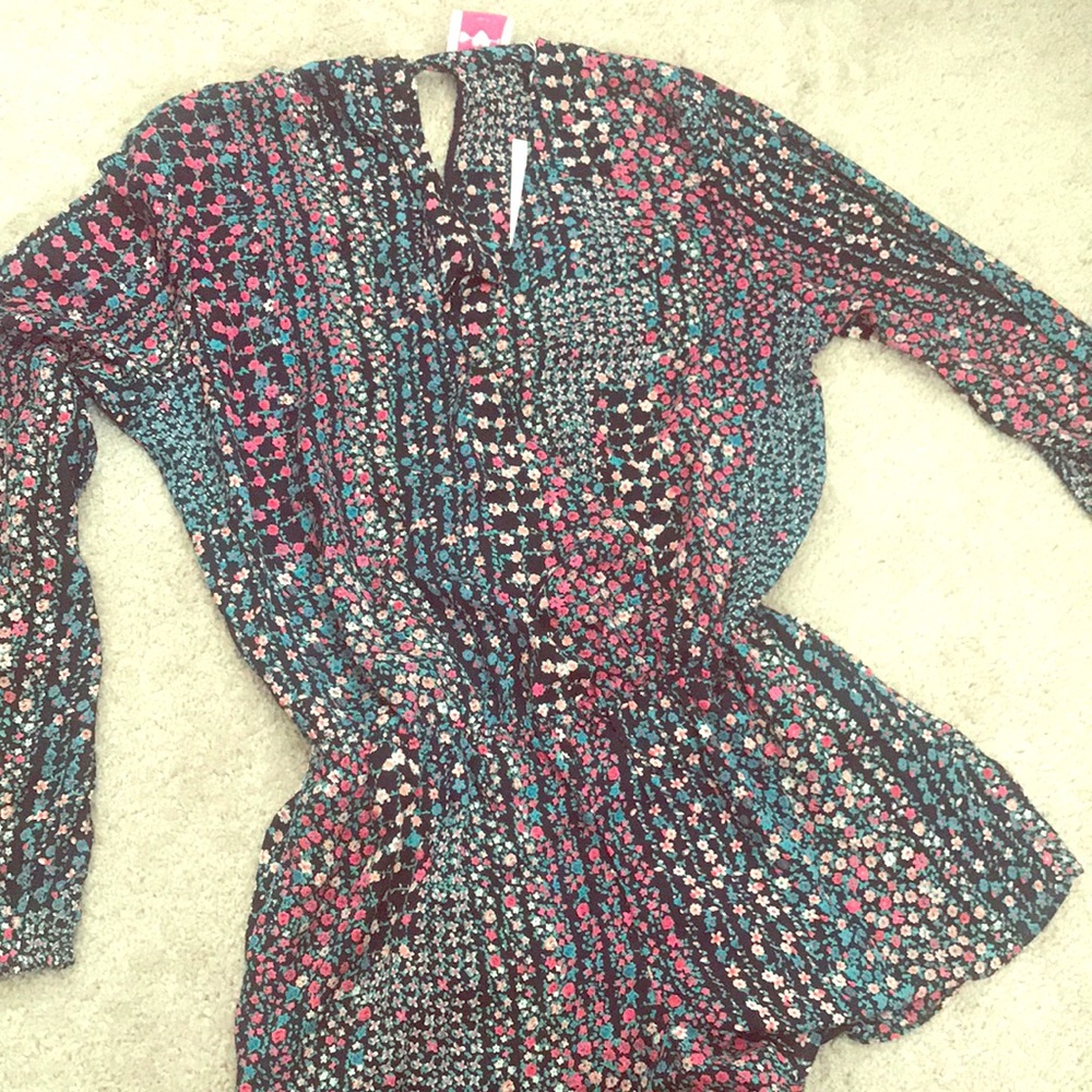 Floral jumpsuit romper